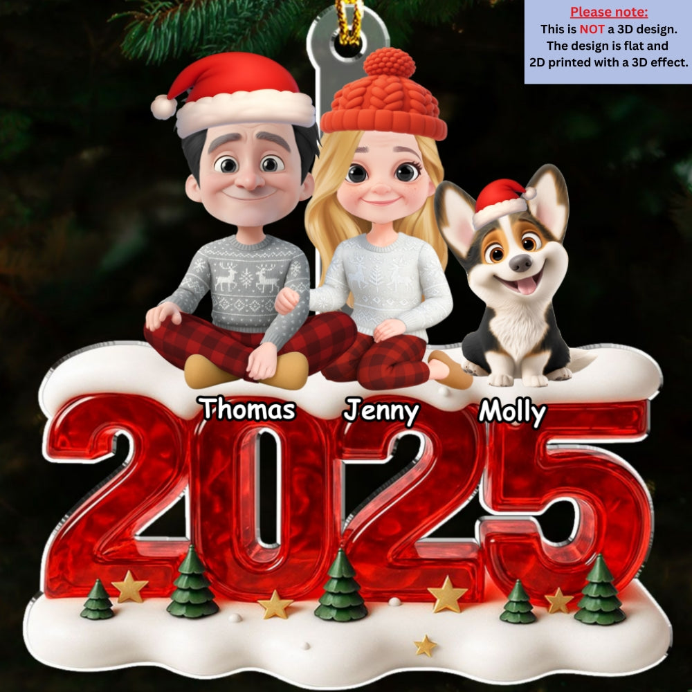 Custom Keepsake Christmas Ornament •  Memorable Year - Personalized Acrylic Ornament