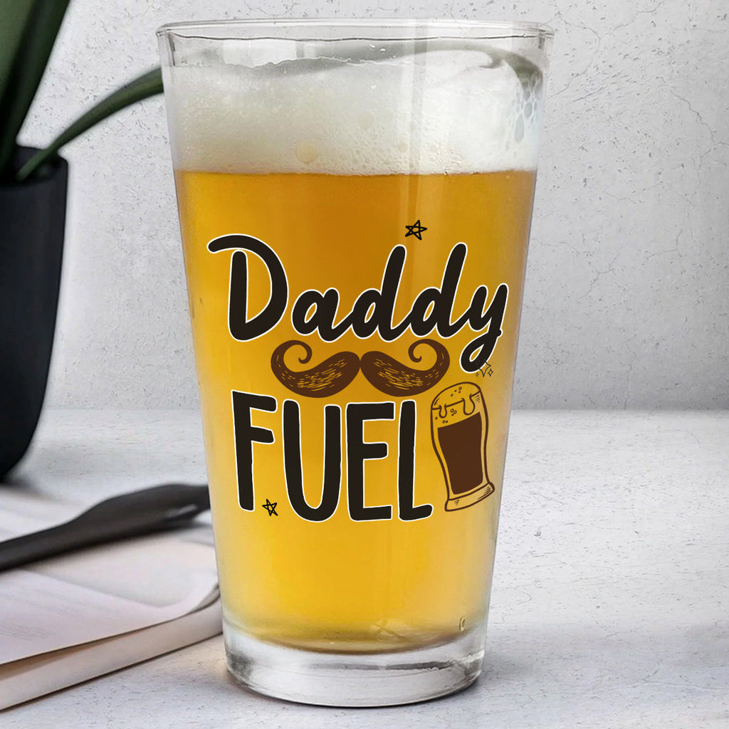 Dad Fuel - Personalized Beer Glass