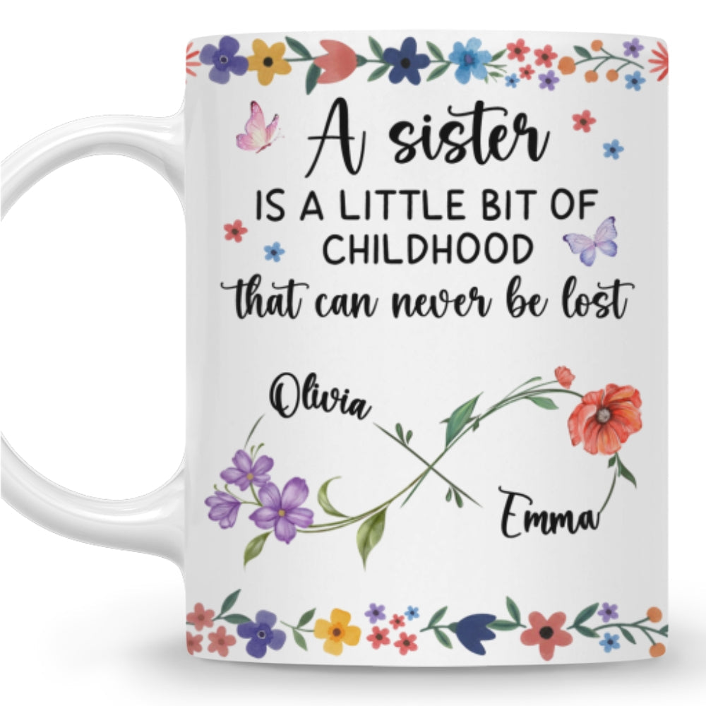 Custom Christmas & Birthday Gift For Sister • A Sister Is - Personalized Coffee Mug