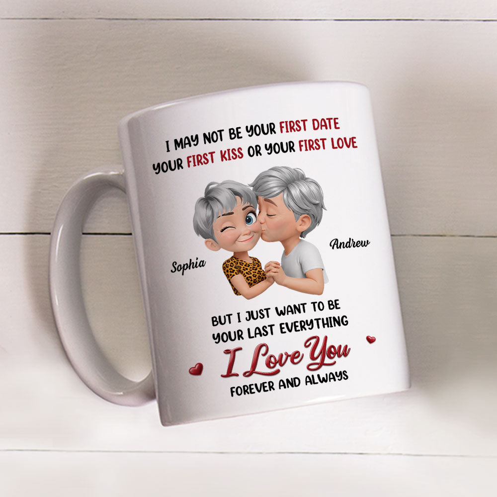 Custom Anniversary Keepsake Gifts For Couple • Not Your First Date Or First Kiss - Personalized Coffee Mug