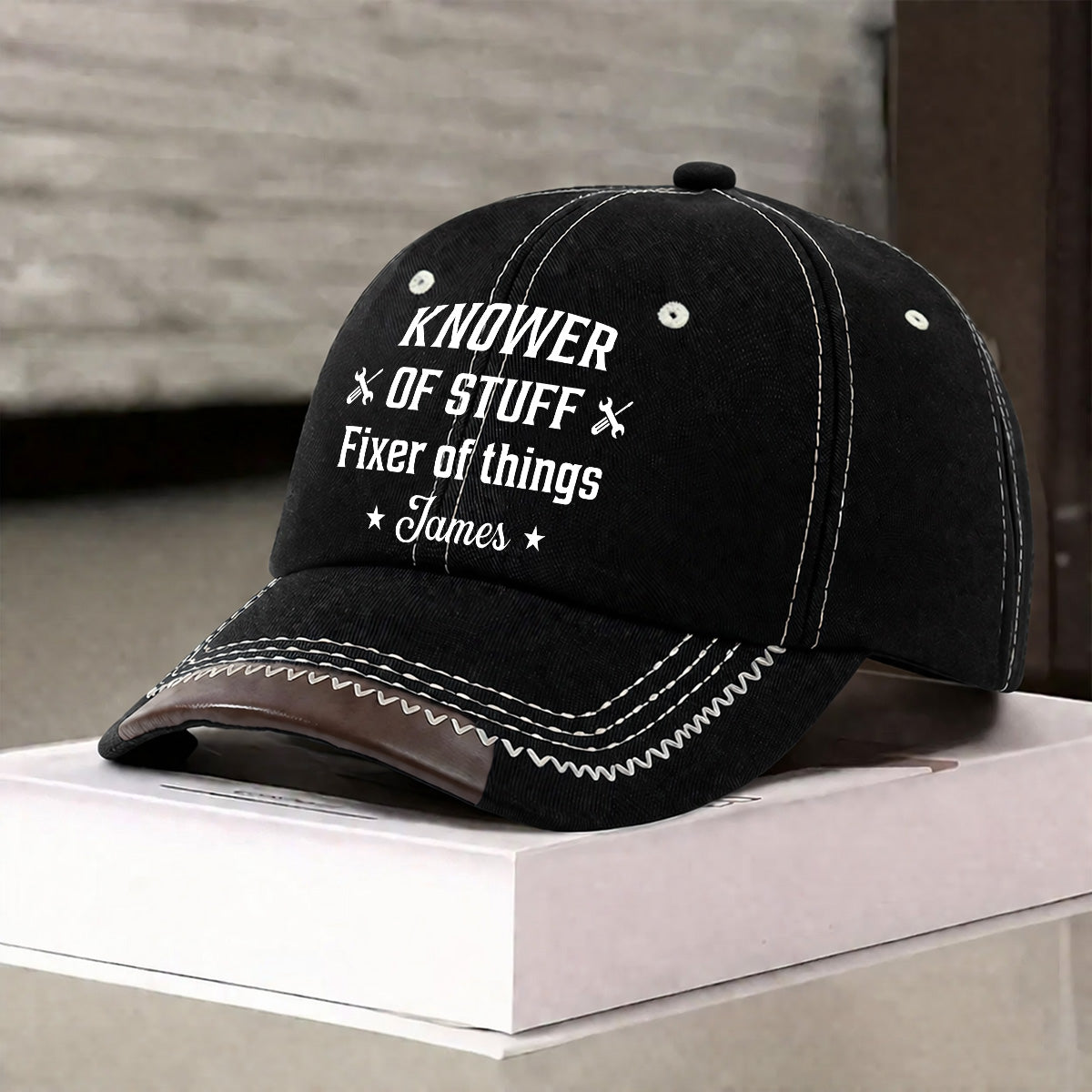Fixer And Knower - Personalized Vintage Soft Baseball Cap