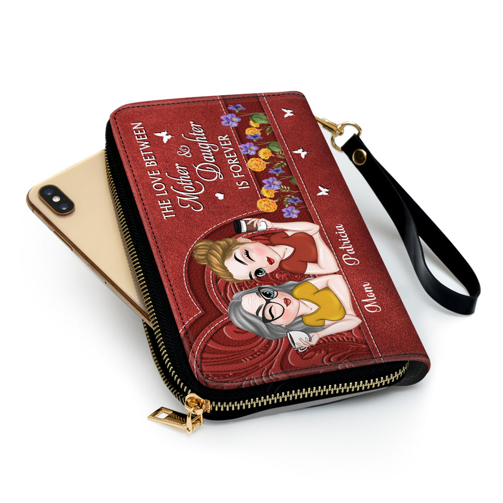 Remember I Love You Mom - Personalized Leather Wallet