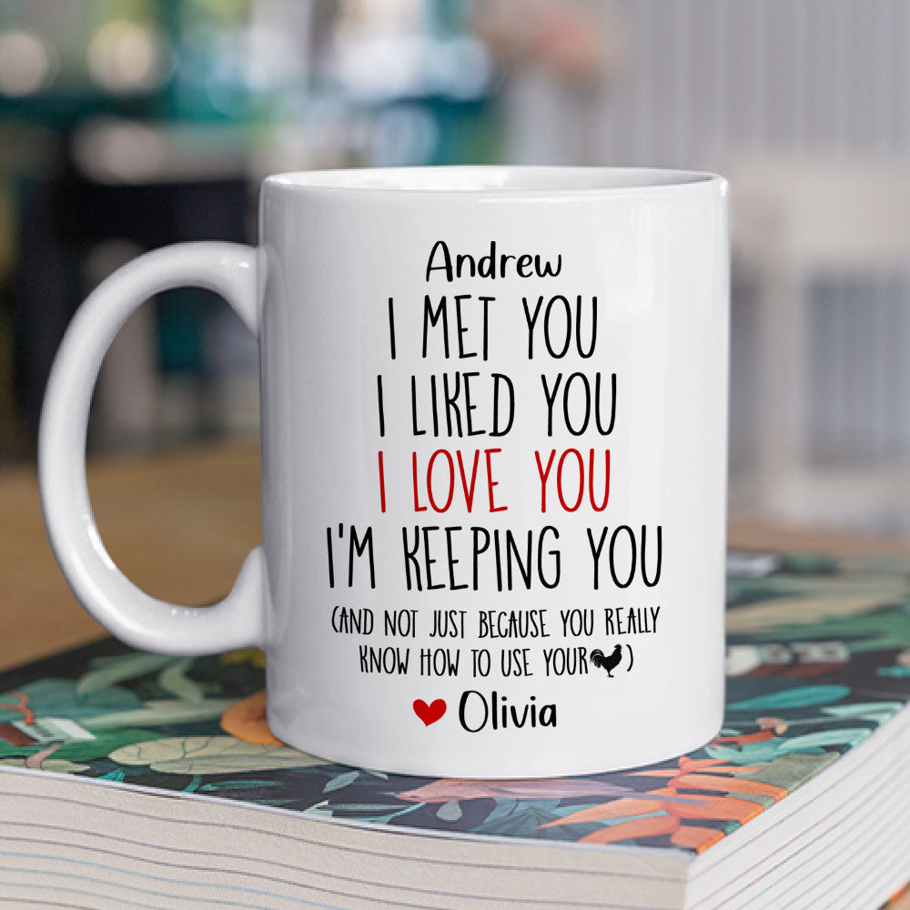 Custom Anniversary Keepsake Gifts For Couple • Not Just Because You Know How To Use It - Personalized Coffee Mug