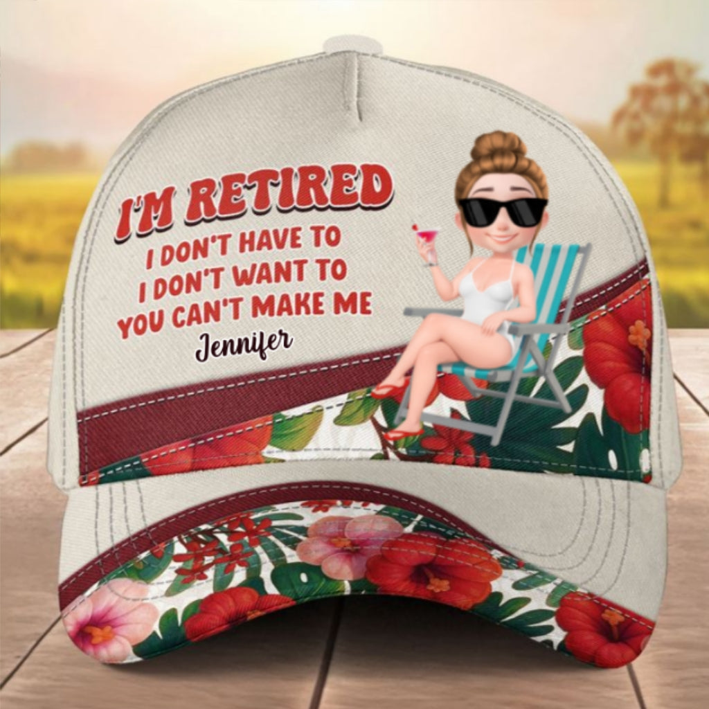 I Am Retired - Personalized Classic Cap