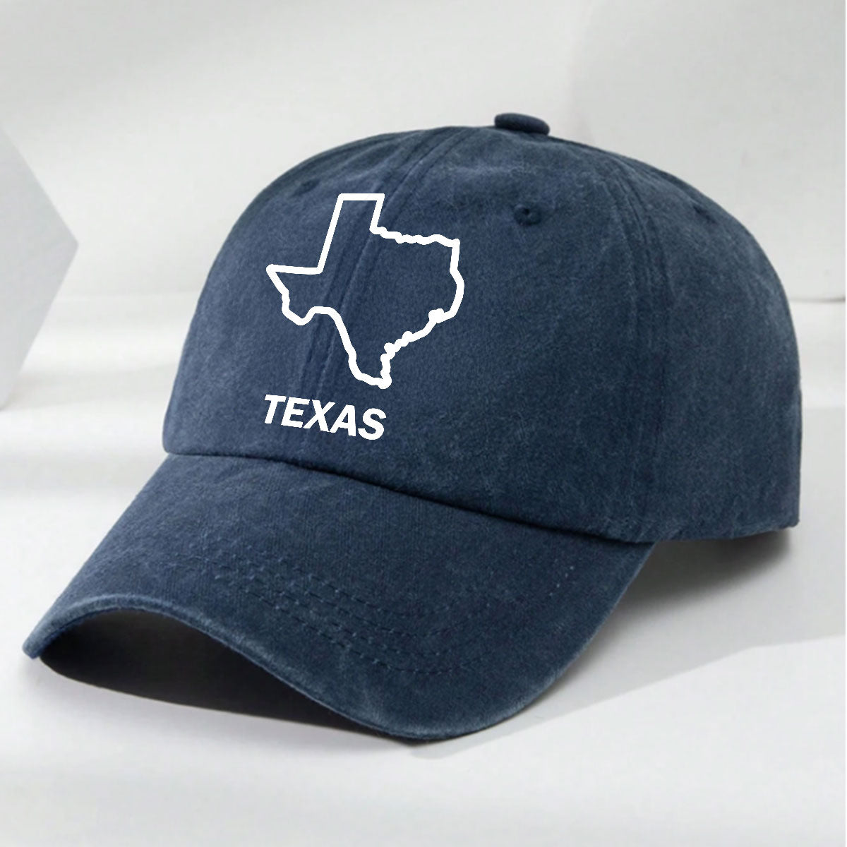 US State - Personalized Vintage Washed Denim Cap
