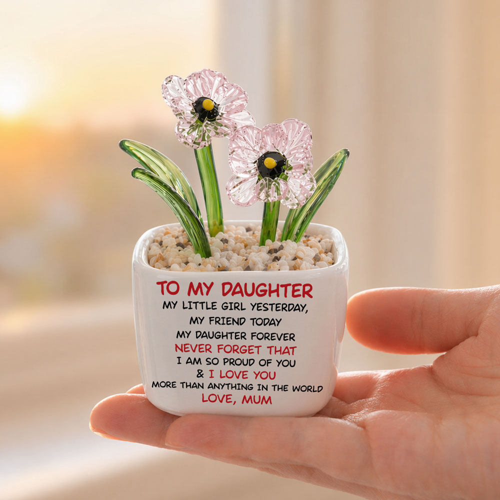 My Daughter Forever - Personalized Glass Birth Month Flower