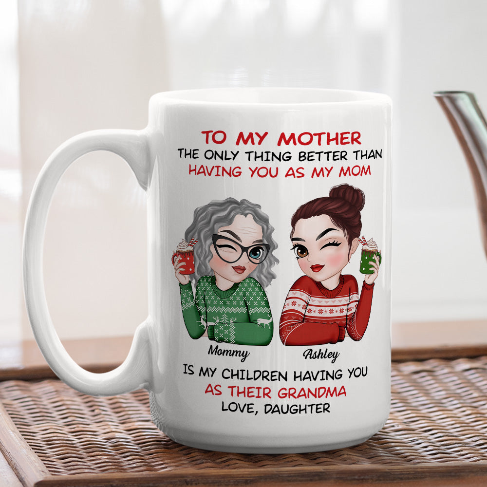 Custom Christmas & Birthday Gift for Mom • To My Mother Merry Christmas - Personalized Coffee Mug