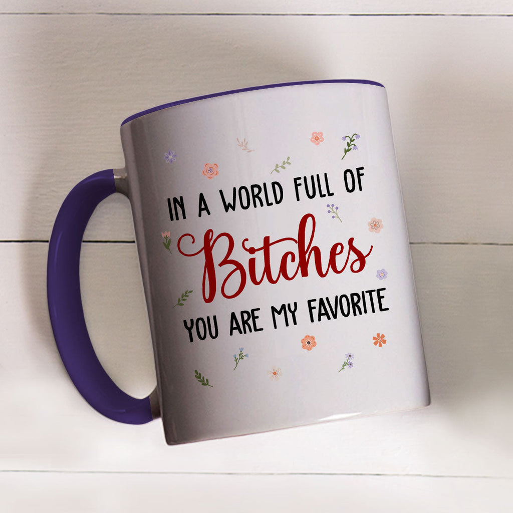 Custom Best Friend, Christmas & Birthday Friendship Keepsake Gift • You Are My Favorite Bestie - Personalized Accent Mug