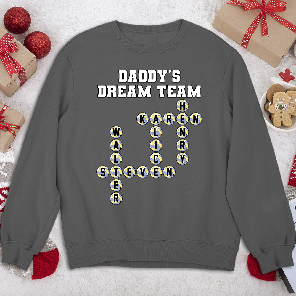 Custom Father's Day, Special Gift for Dad & Grandpa • Daddy Dream Team - Personalized Shirt