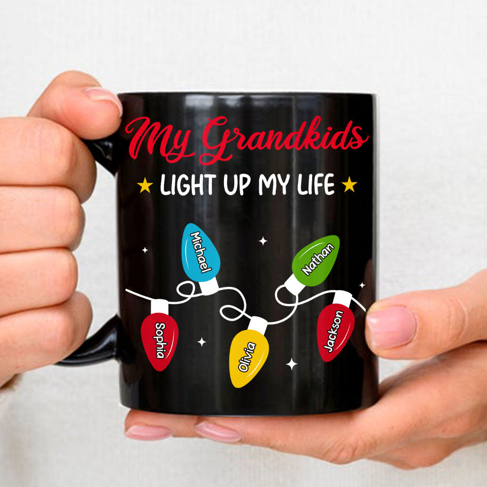 Custom Christmas & Birthday Gift For Grandma • Grandma Life - Personalized Coffee Mug