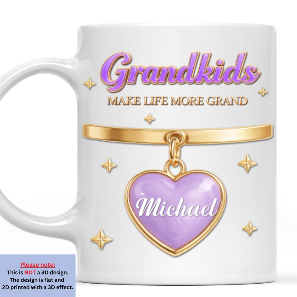 Custom Mother's Day Gift for Mom & Grandma • Nana Hearts - Personalized 3D Inflated Effect Mug