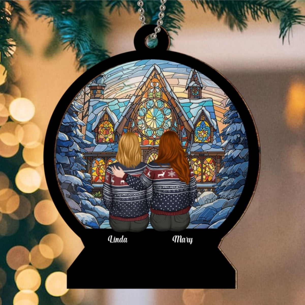 Custom Keepsake Christmas Ornament •  This Is Us - Personalized Suncatcher Ornament