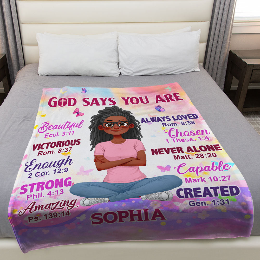 Kid You Are Always Loved - Personalized Fleece Blanket