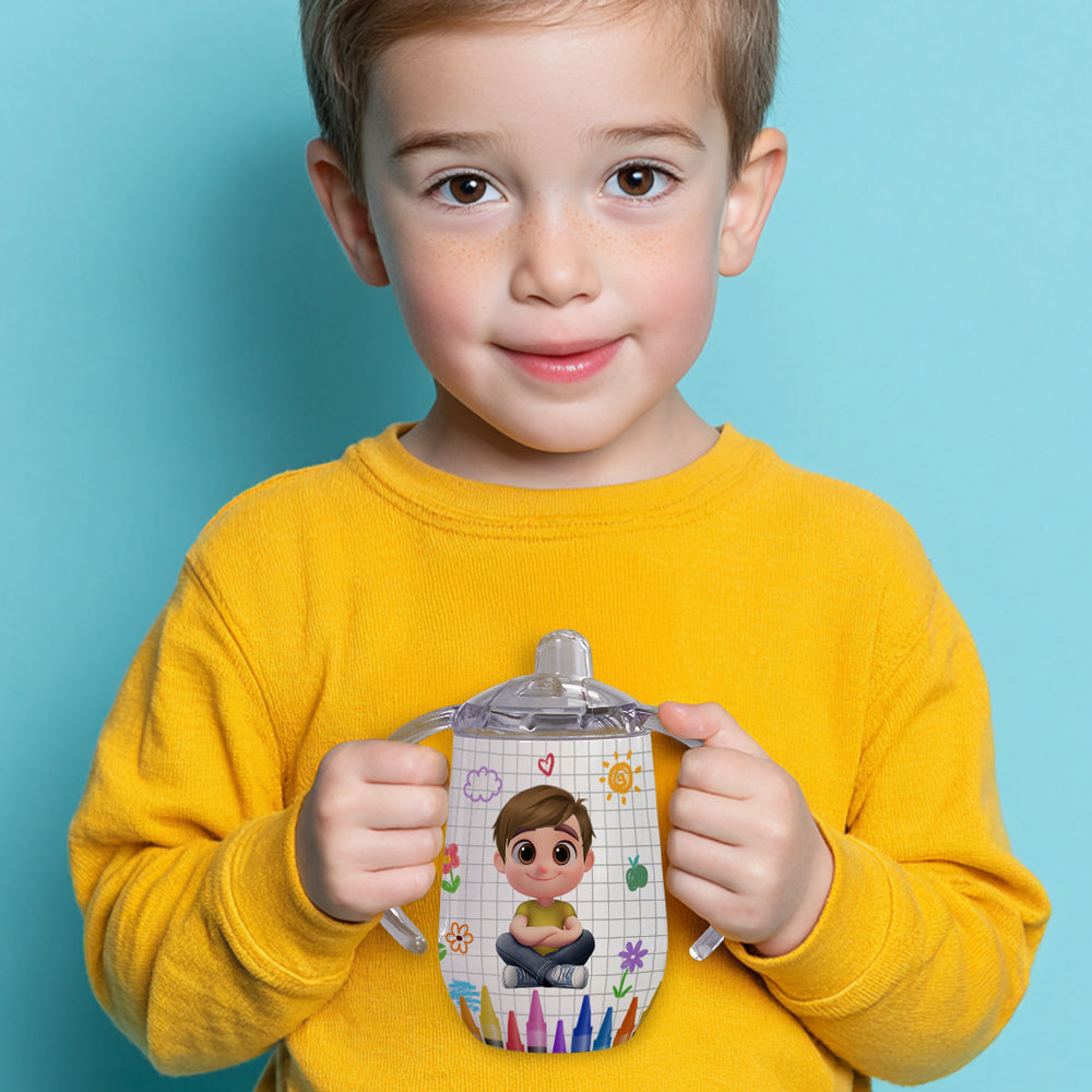 Lovely Baby - Personalized Sippy Cup With Handles