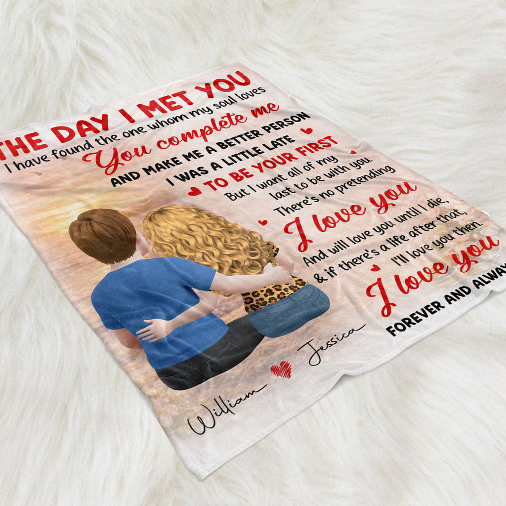 The Love That Found Me - Personalized Fleece Blanket