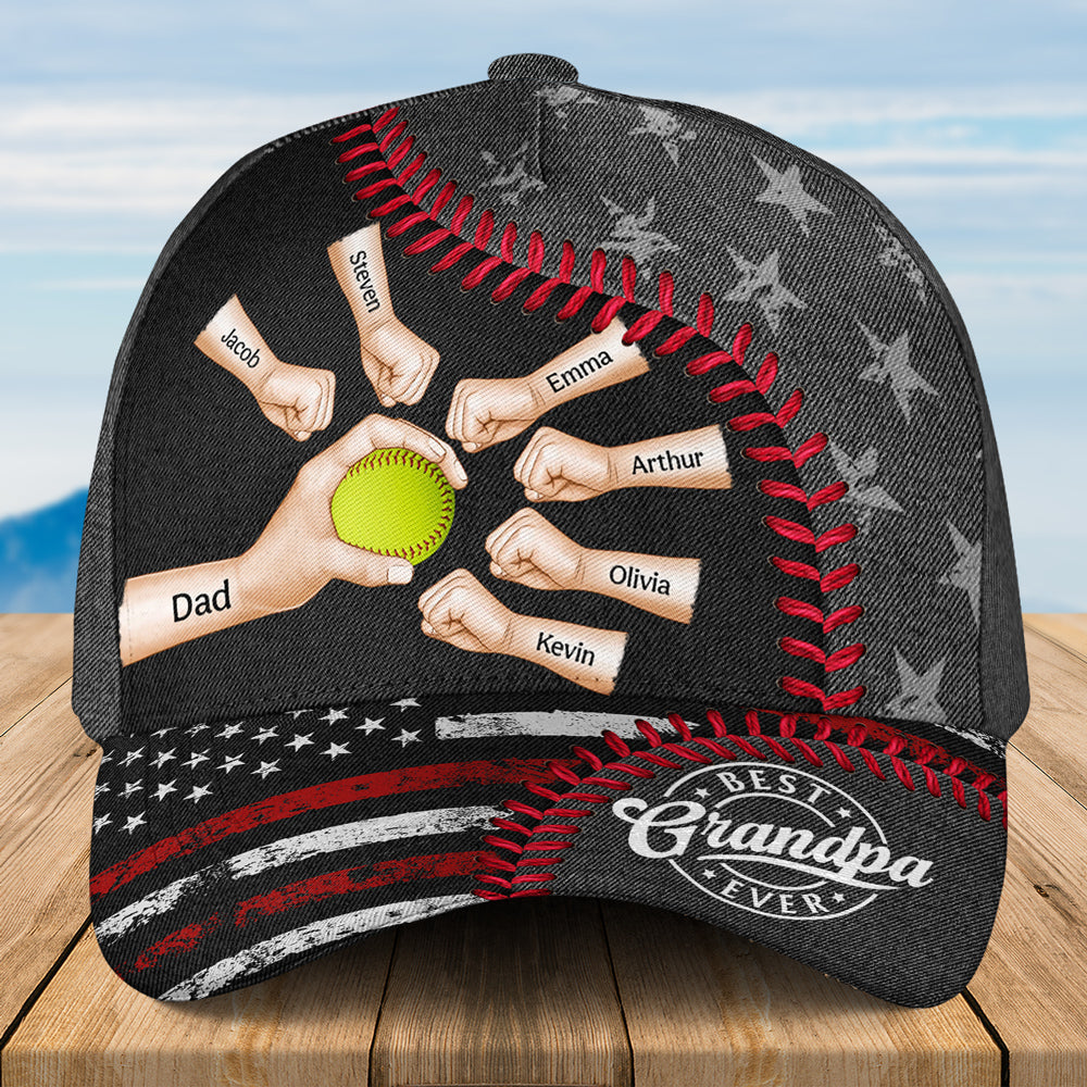 A Baseball Dad Power Is Fueled by Love - Personalized Classic Cap