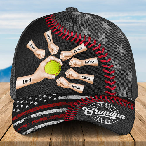 A Baseball Dad Power Is Fueled by Love - Personalized Classic Cap