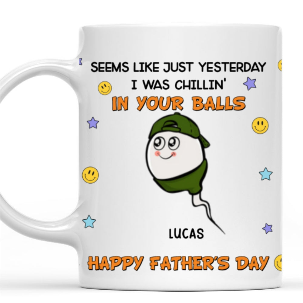 Custom Father's Day, Special Gift for Dad & Grandpa • We Were Chilling - Personalized Coffee Mug
