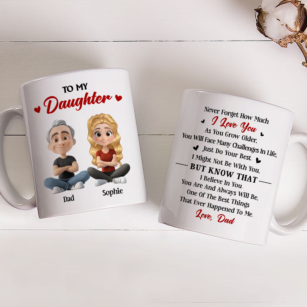 Custom Mother's Day Gift for Daughter • Do Your Best Daughter - Personalized Coffee Mug