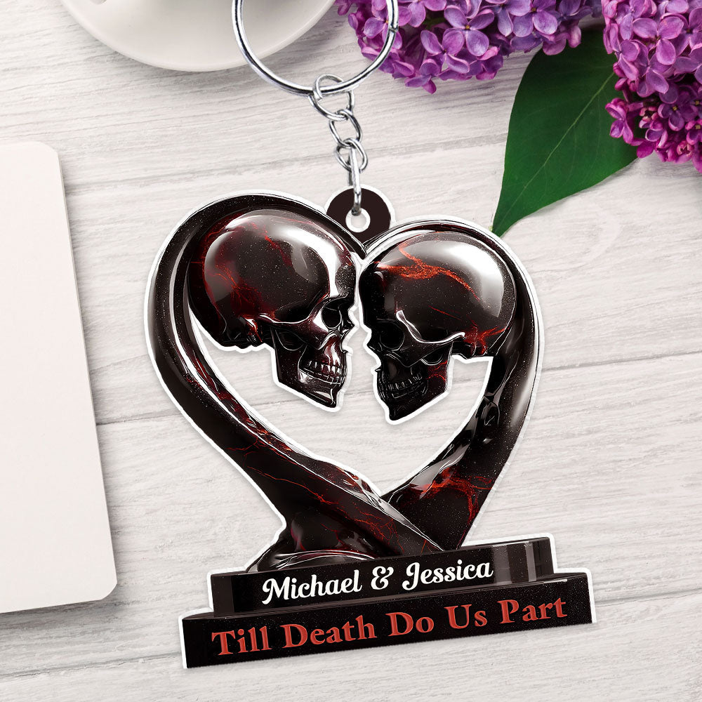 Till Death Do Us Part - Personalized Acrylic Keychain