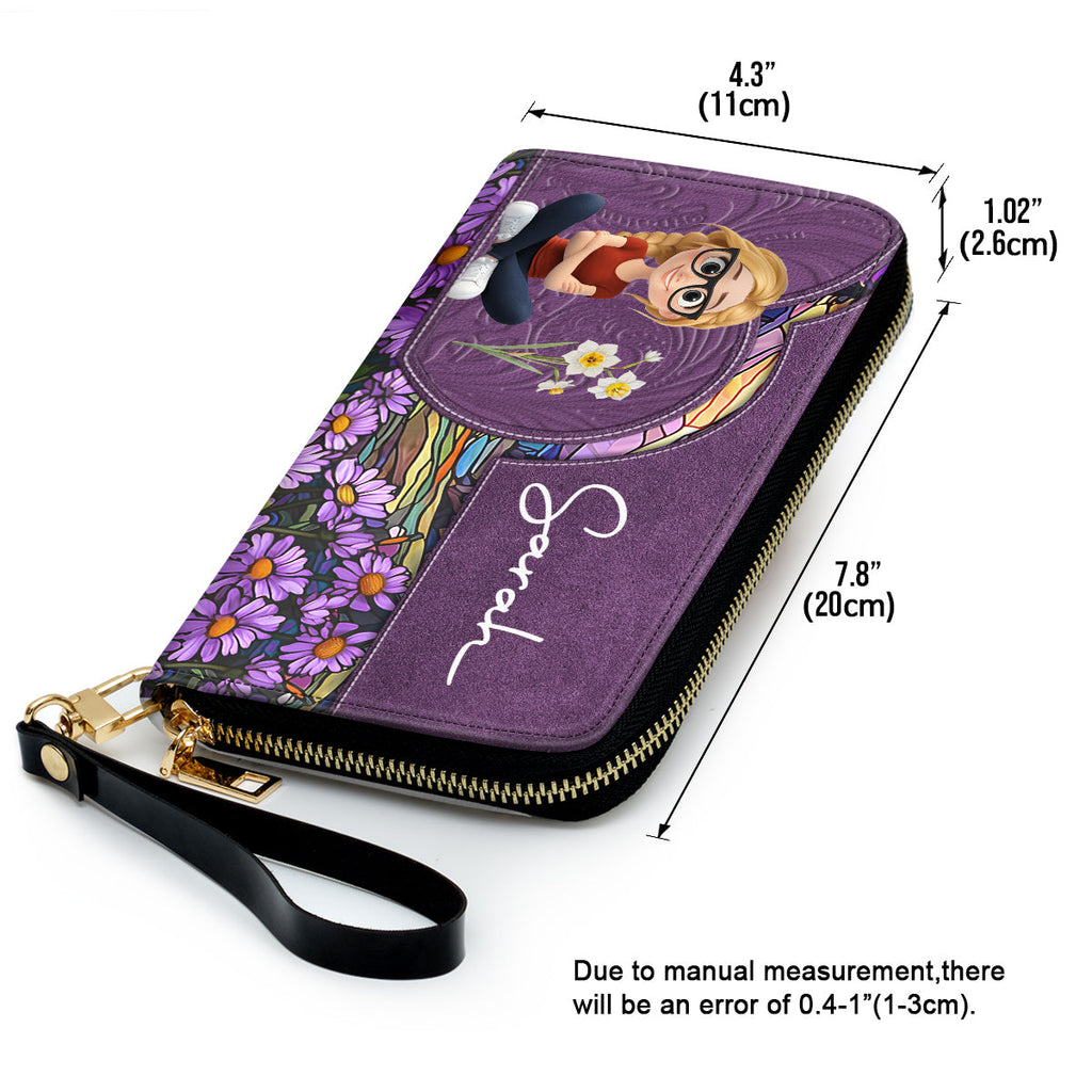 Birth Month Girl - Personalized Leather Wallet