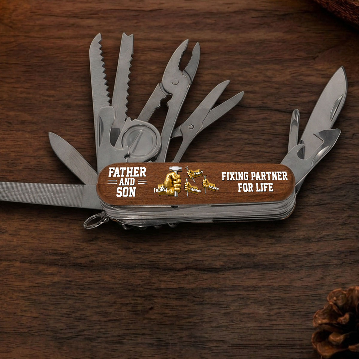 Father And Son - Personalized Pocket Multi Tool