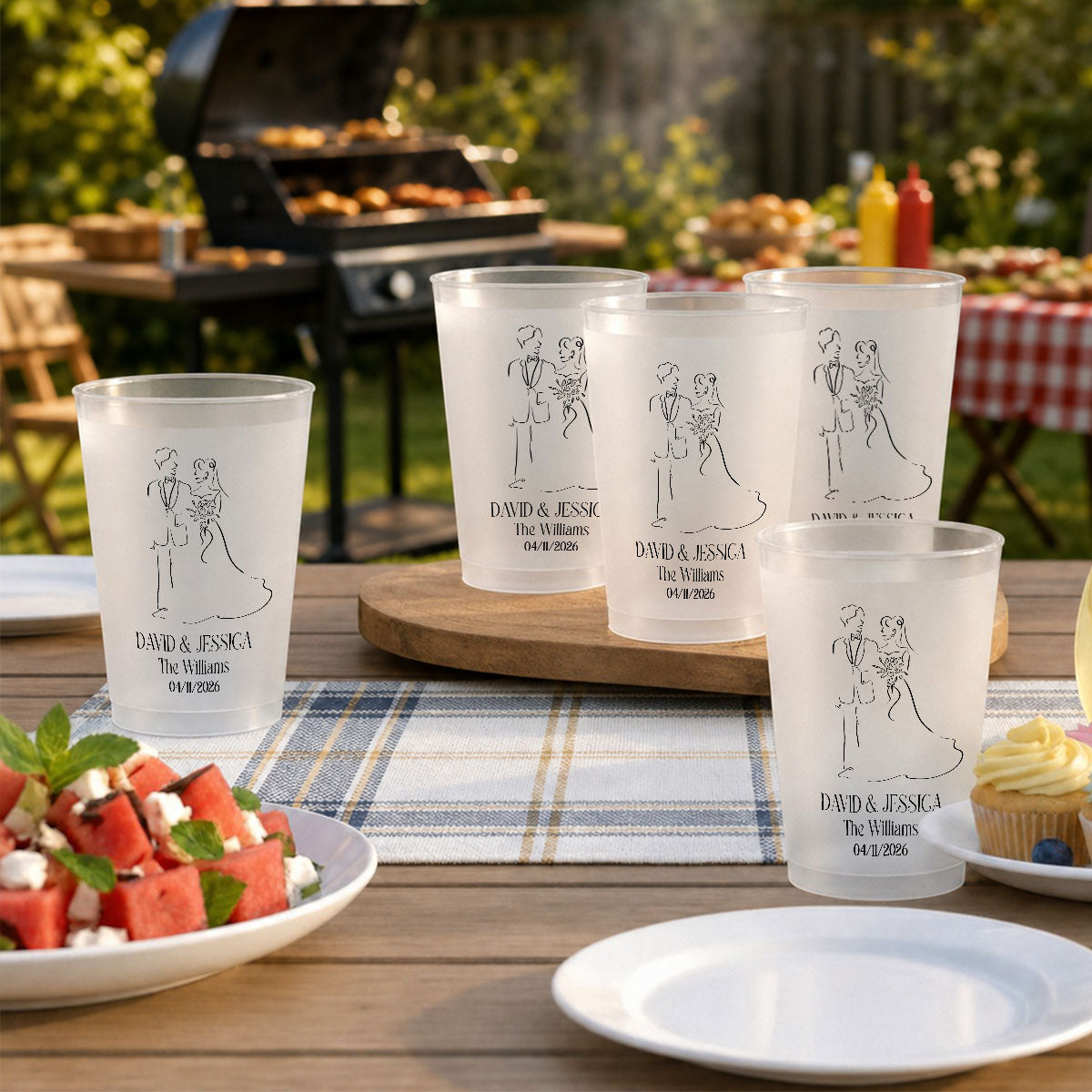 Our Wedding - Personalized Frosted Cup