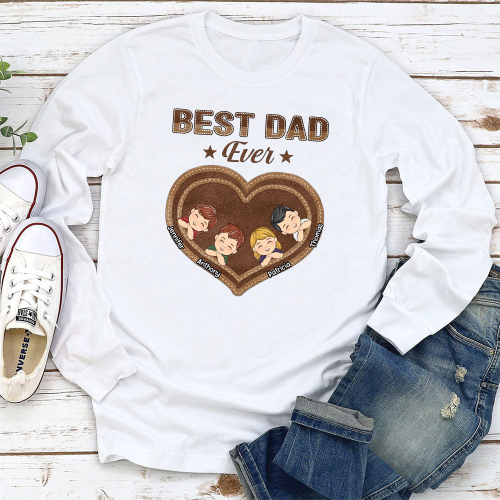 Custom Christmas & Birthday Gift for Dad, Grandpa • Best Dad Papa Ever - Personalized Shirt