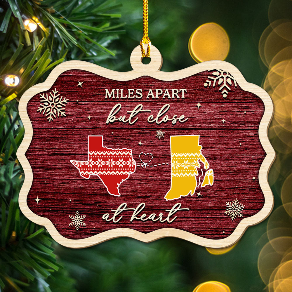 Custom Keepsake Christmas Ornament •  Home Is Where - Personalized Wood Ornament