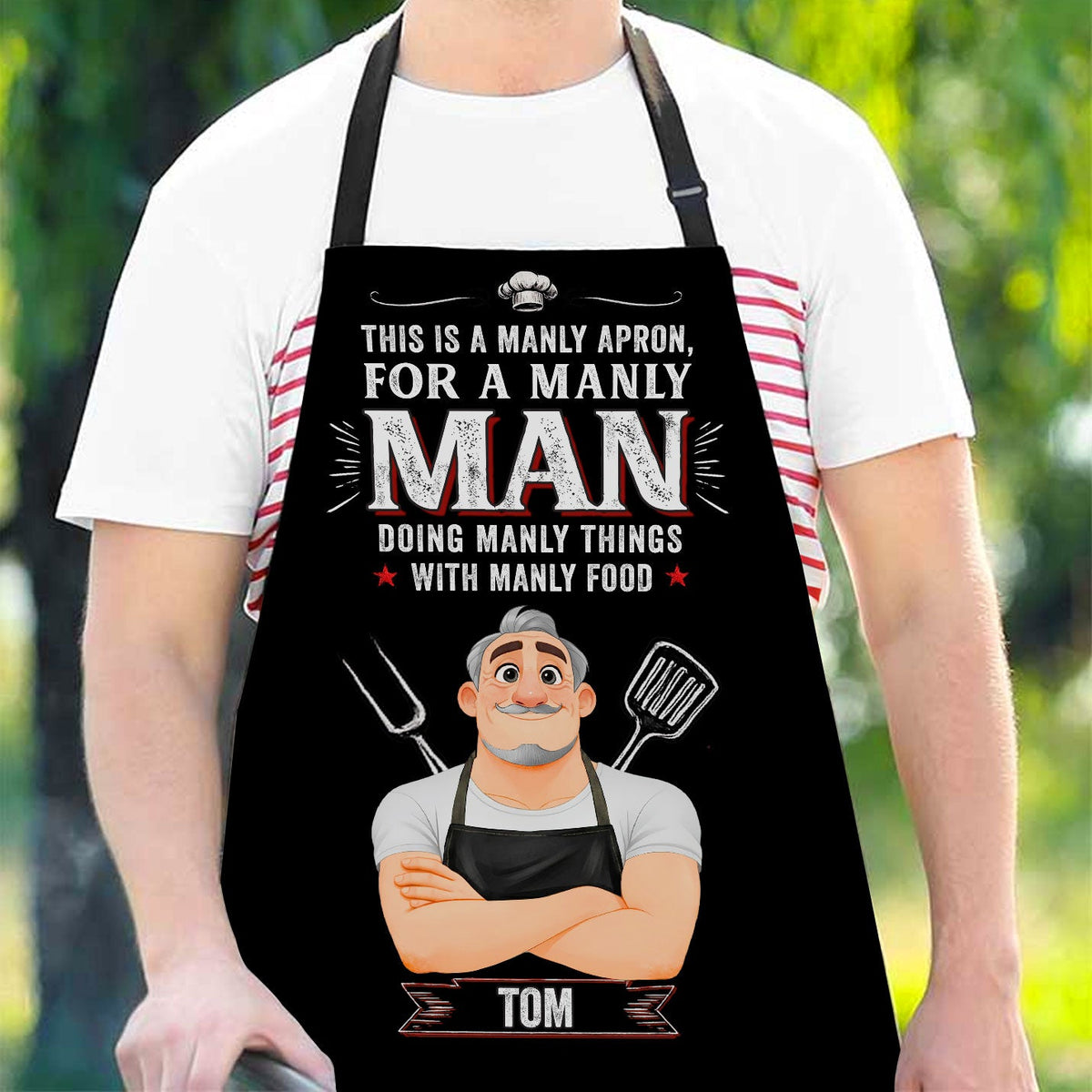 Grill Like A Man - Personalized Apron
