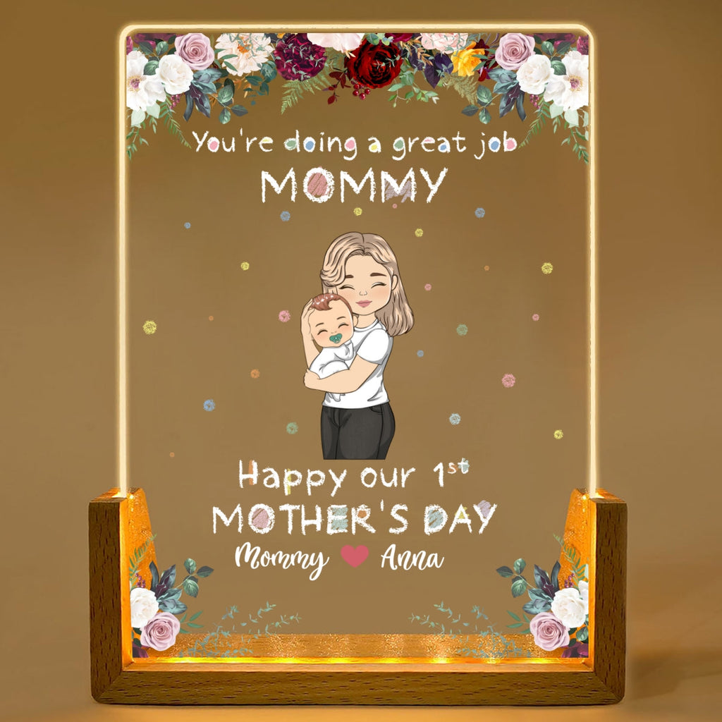 Custom First Mother's Day Gift for New Moms • Best Mommy - Personalized Night Light