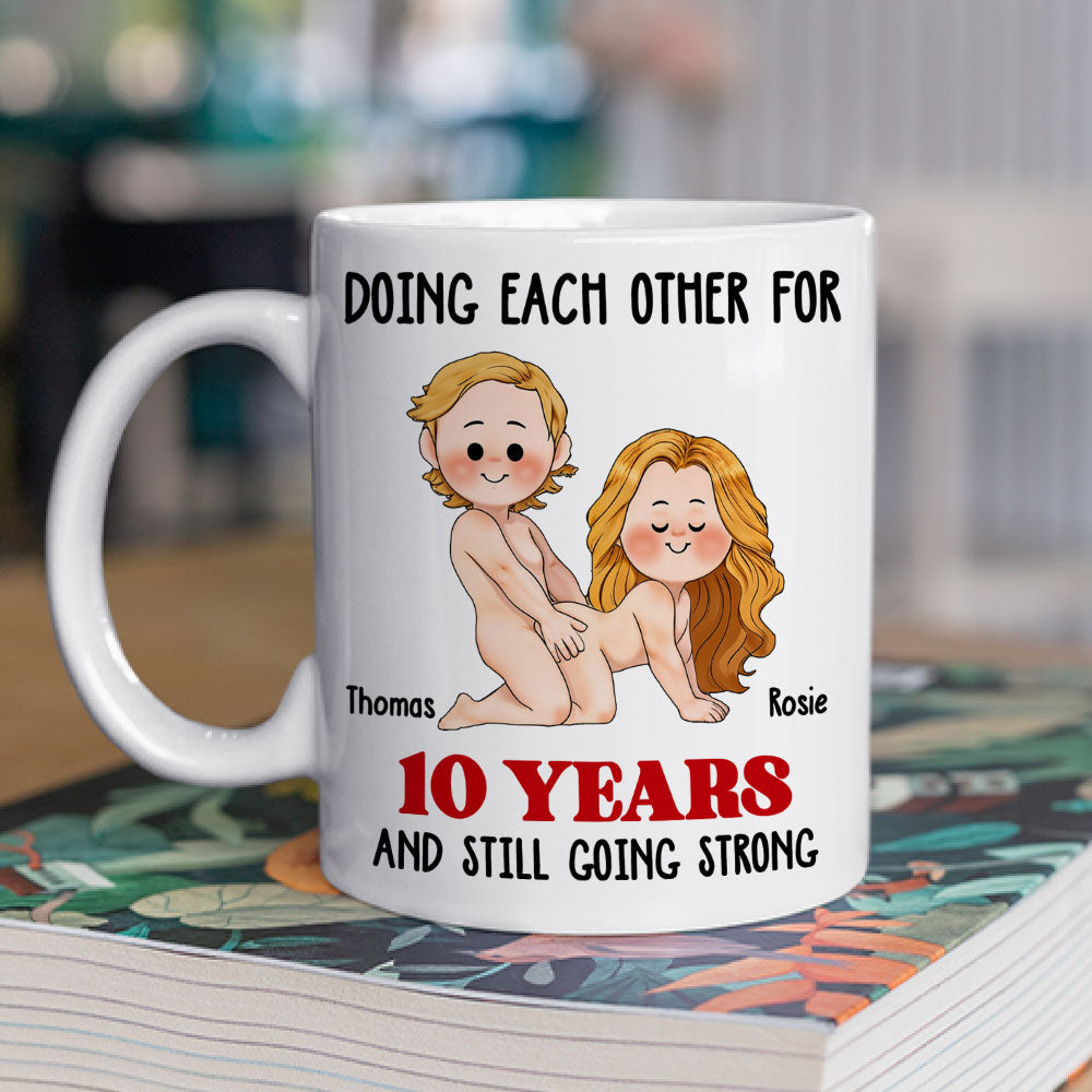 Custom Anniversary Keepsake Gifts For Couple • Doing Each Other - Personalized Coffee Mug