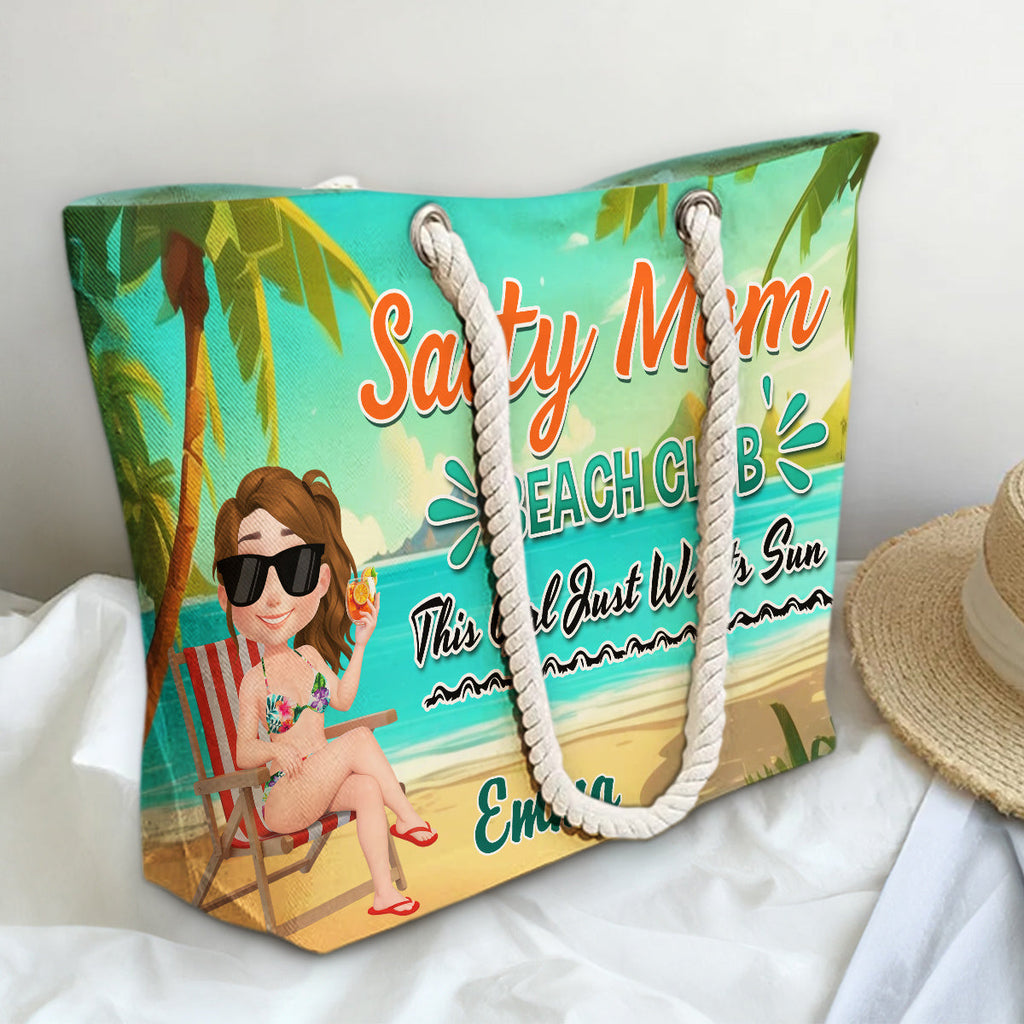 Moms Just Wanna Beach More - Personalized Beach Bag