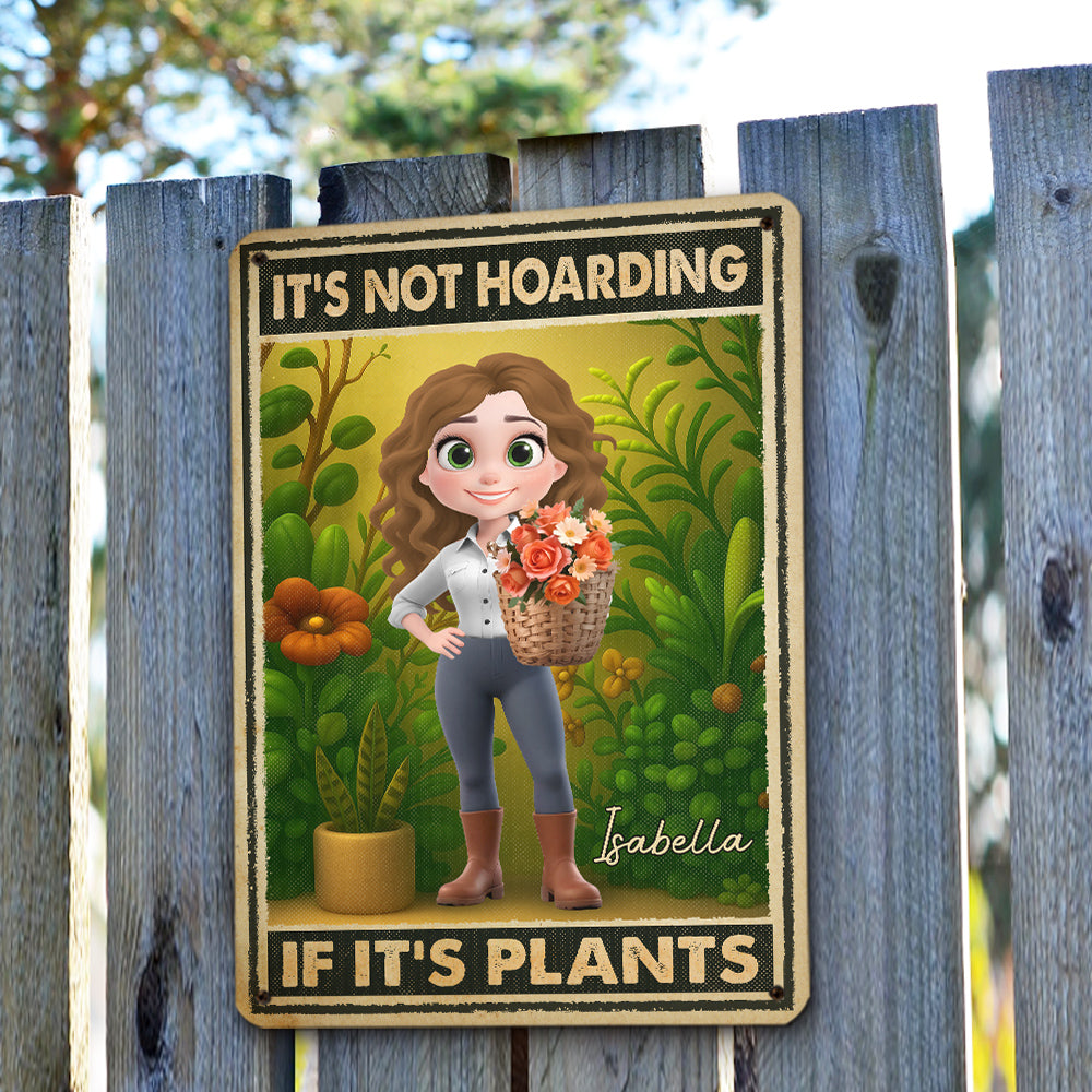 Custom Self-Care Garden Sign, Outdoor Lawn & Plant Decor • My Green Friends Bring Joy - Personalized Metal Sign