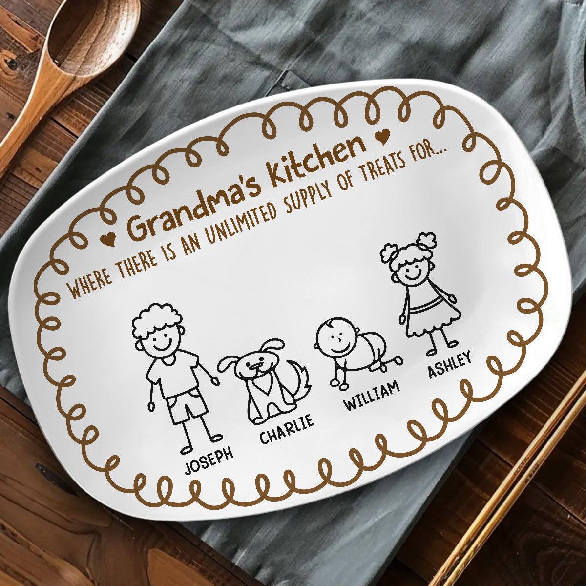 Grandma Kitchen - Personalized Platter
