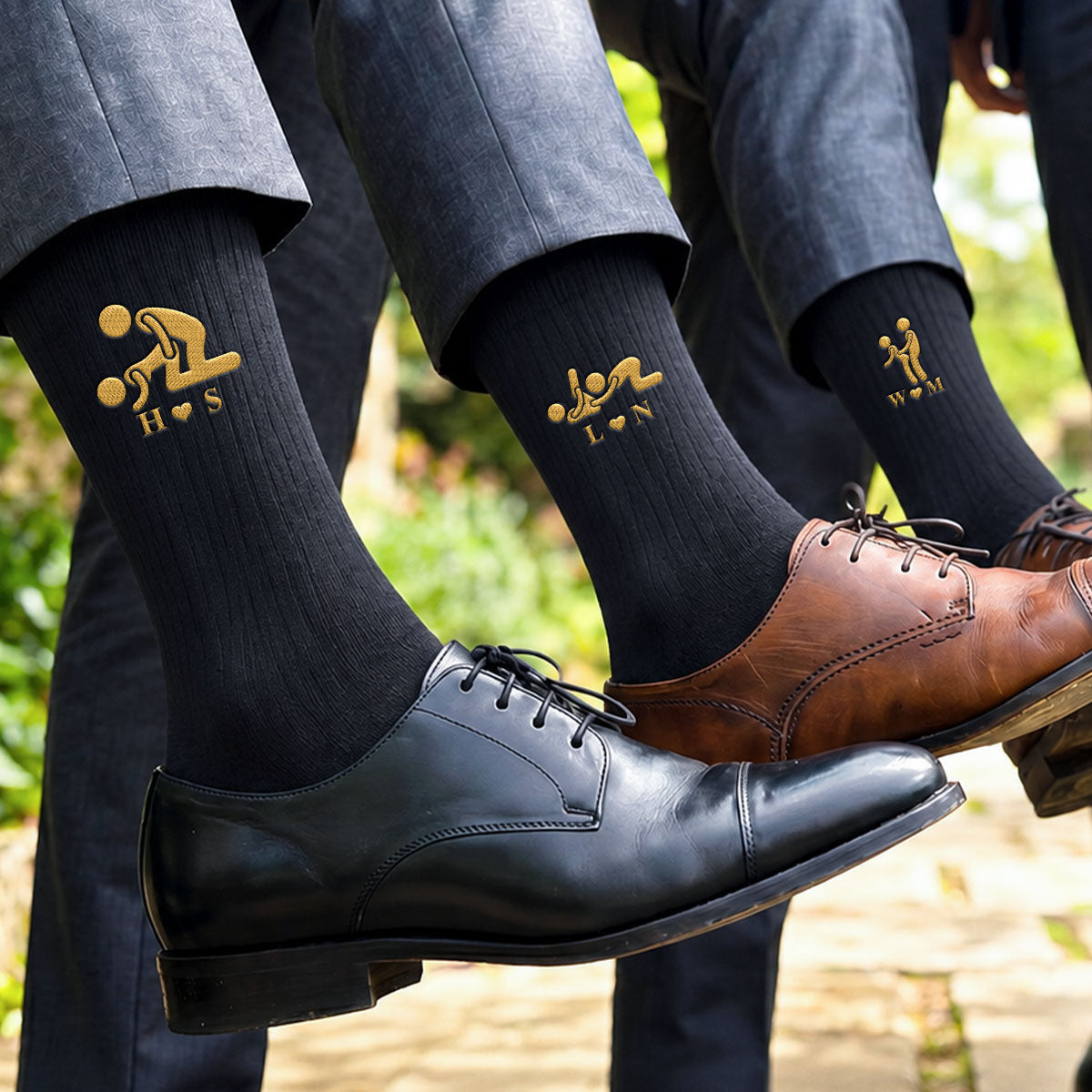 Naughty Couple - Personalized Men Socks