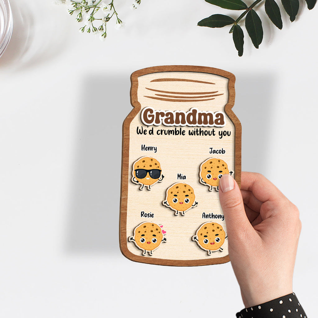 Custom Mother's Day Decor, Gift for Mom & Grandma • Grandma Cookies - Personalized Wooden Plaque