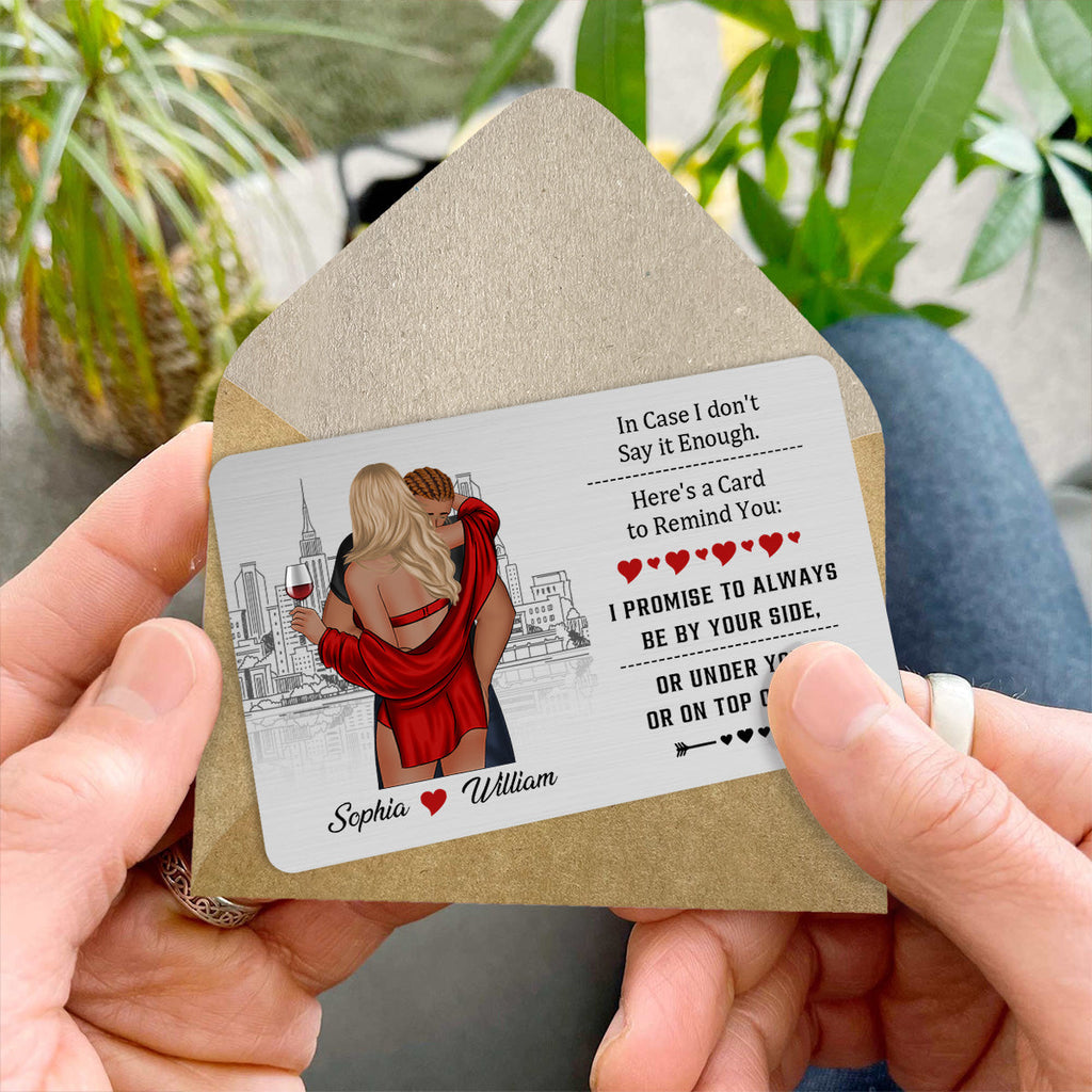I Love You For Who You Are - Personalized Wallet Card