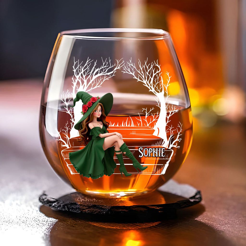 Best Witches Drink - Personalized Wine Glass