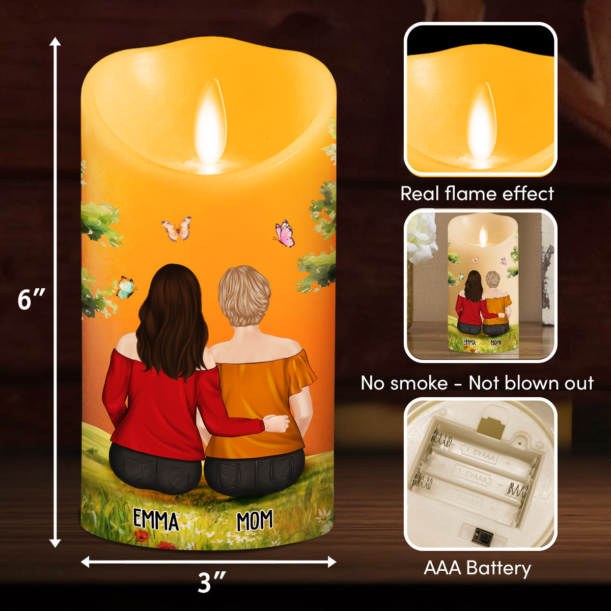 Link Forever - Personalized LED Candle