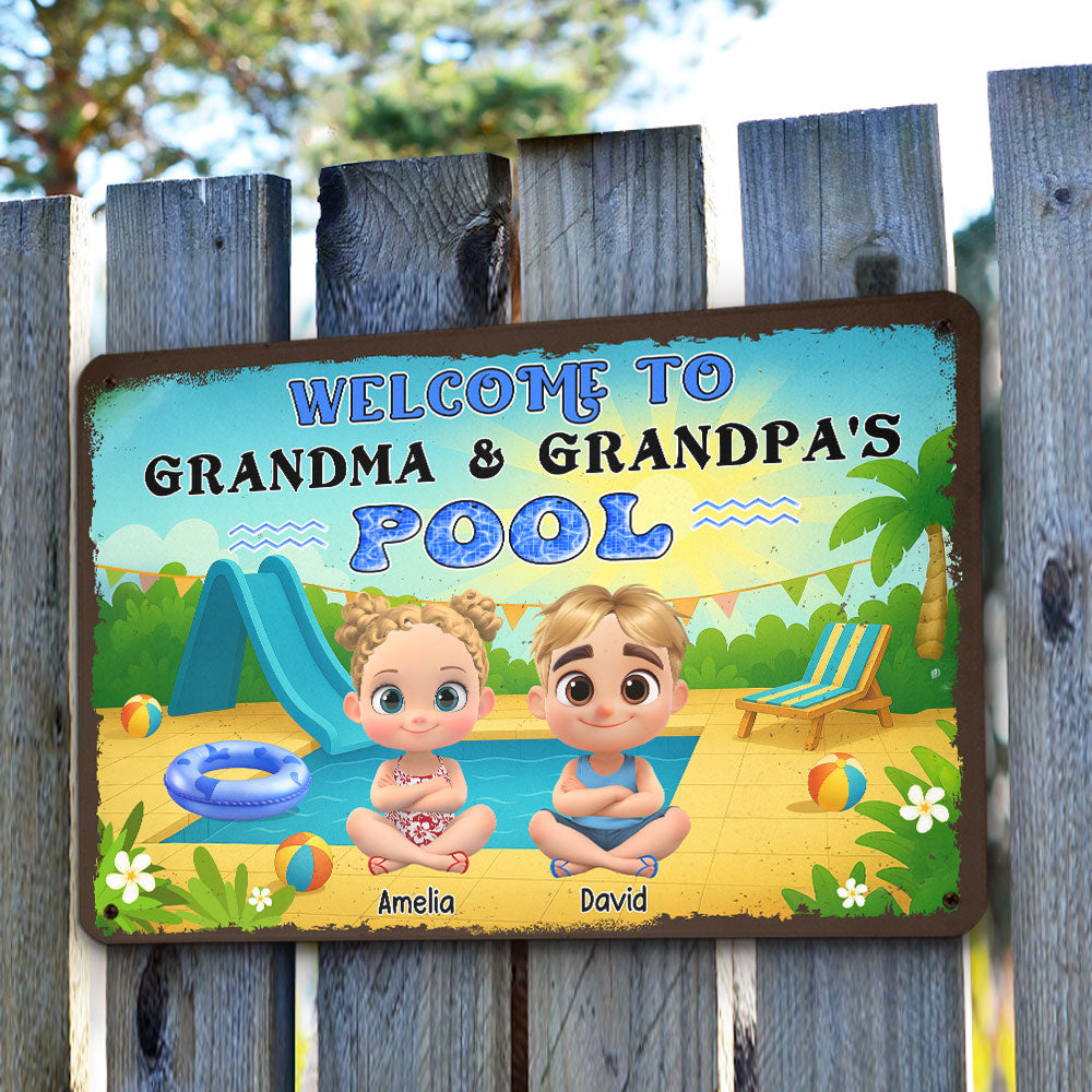 Custom Home & Wall Decor, Birthday & Christmas Gift • Make A Big Splash Here - Personalized Metal Sign