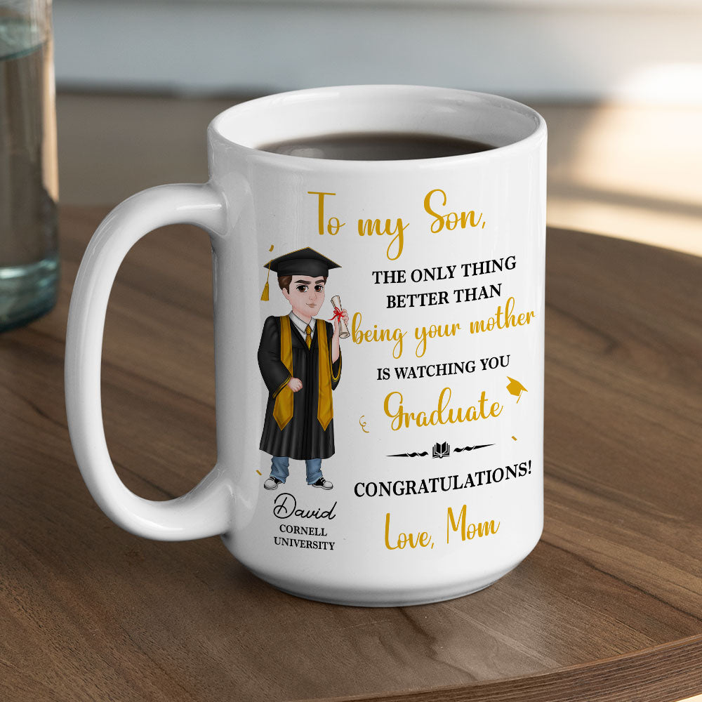 Custom Christmas & Birthday Keepsake Gift • To My Daughter Son Graduation - Personalized Coffee Mug