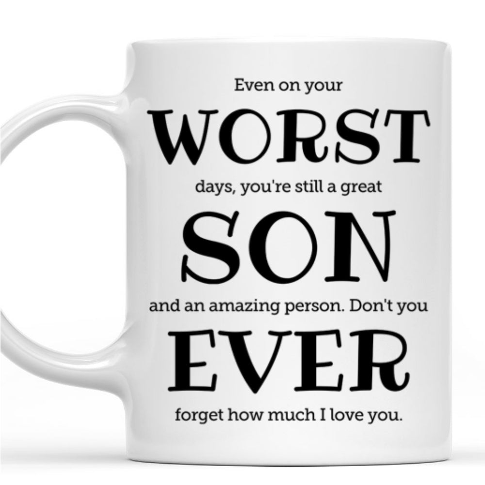 Custom Christmas & Birthday Gift for Son • My Best Child - Personalized Coffee Mug