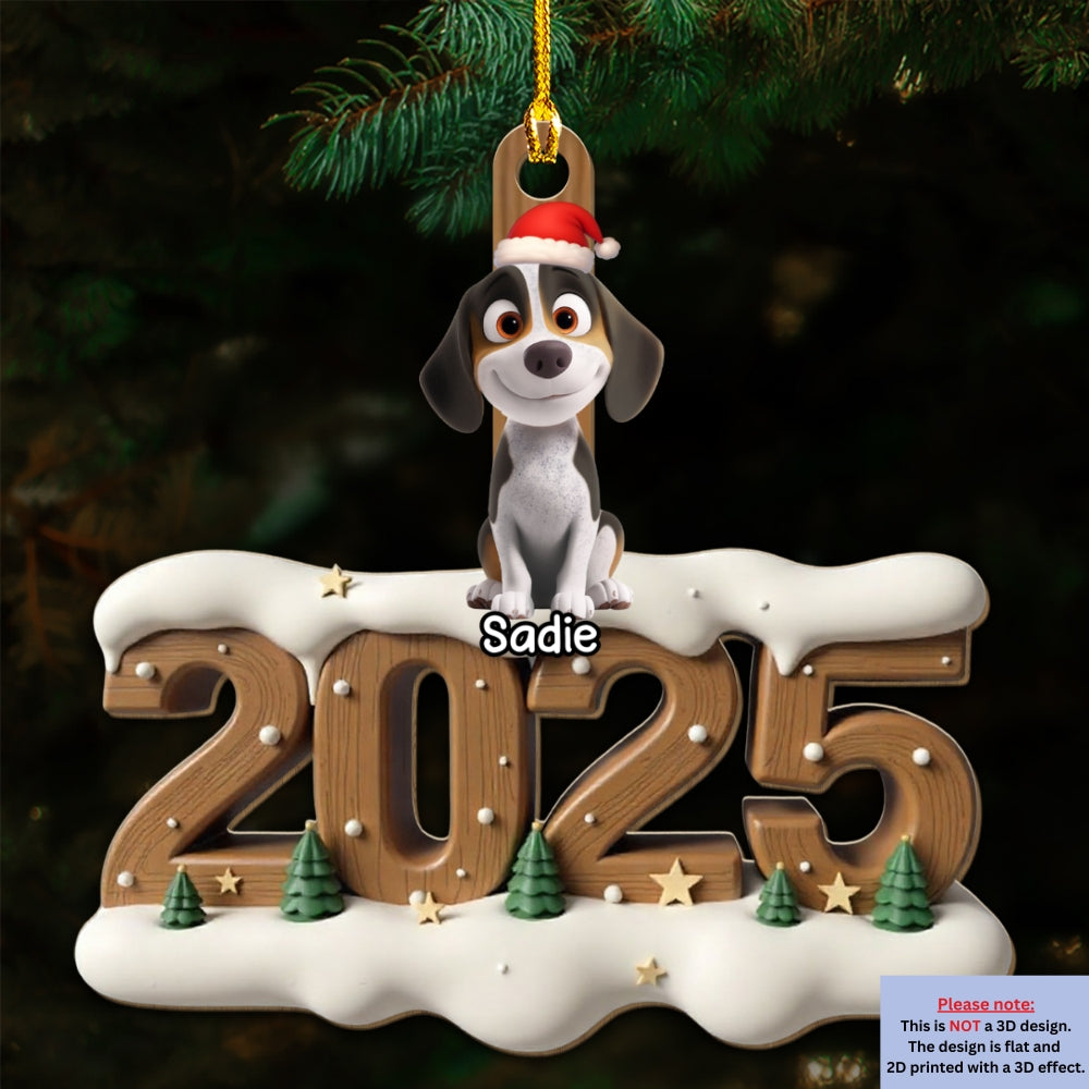 Custom Keepsake Christmas Ornament •  Only You This Year - Personalized 3D Effect Wood Ornament
