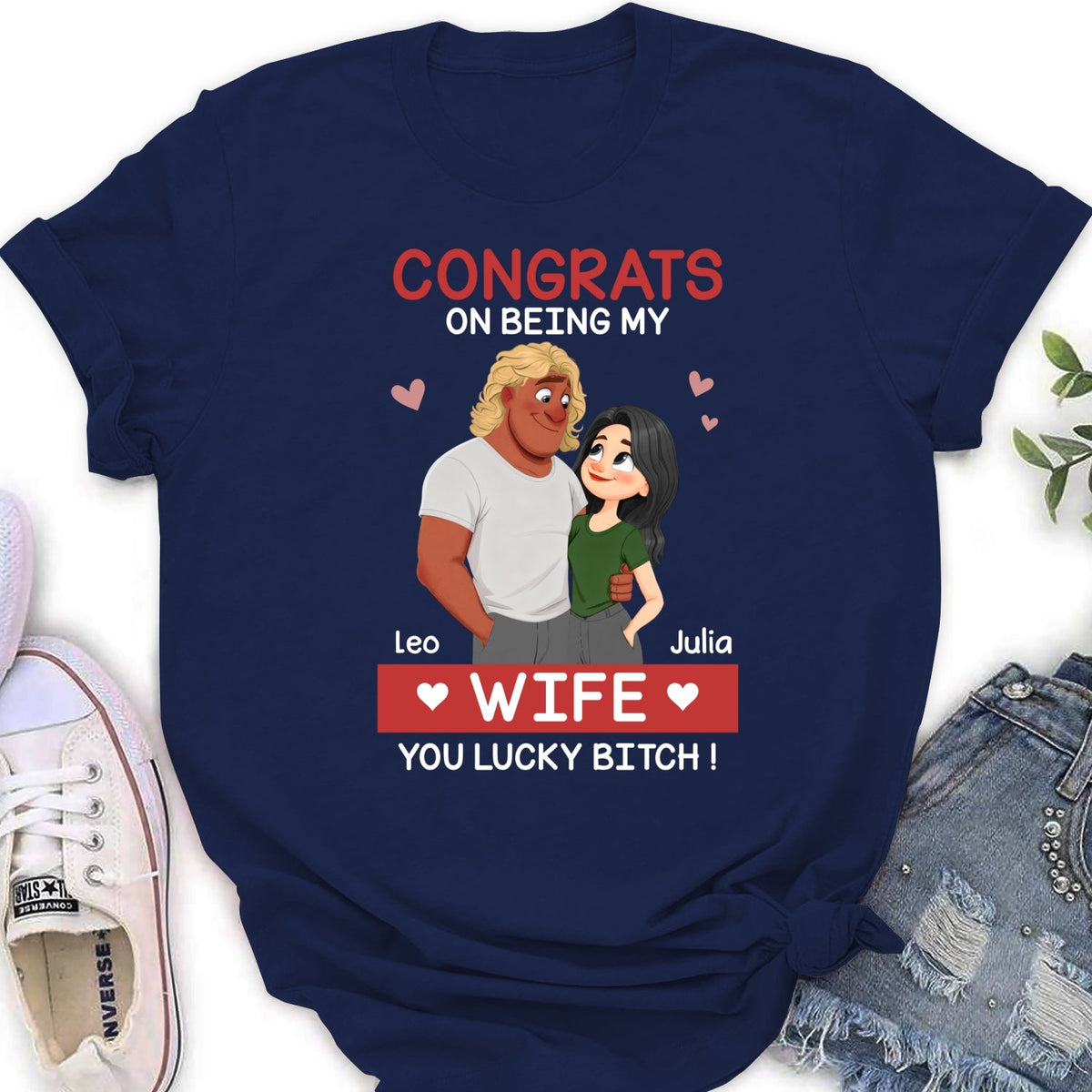 Custom Christmas Anniversary Keepsake Gifts For Wife • Together Through Forever - Personalized Shirt