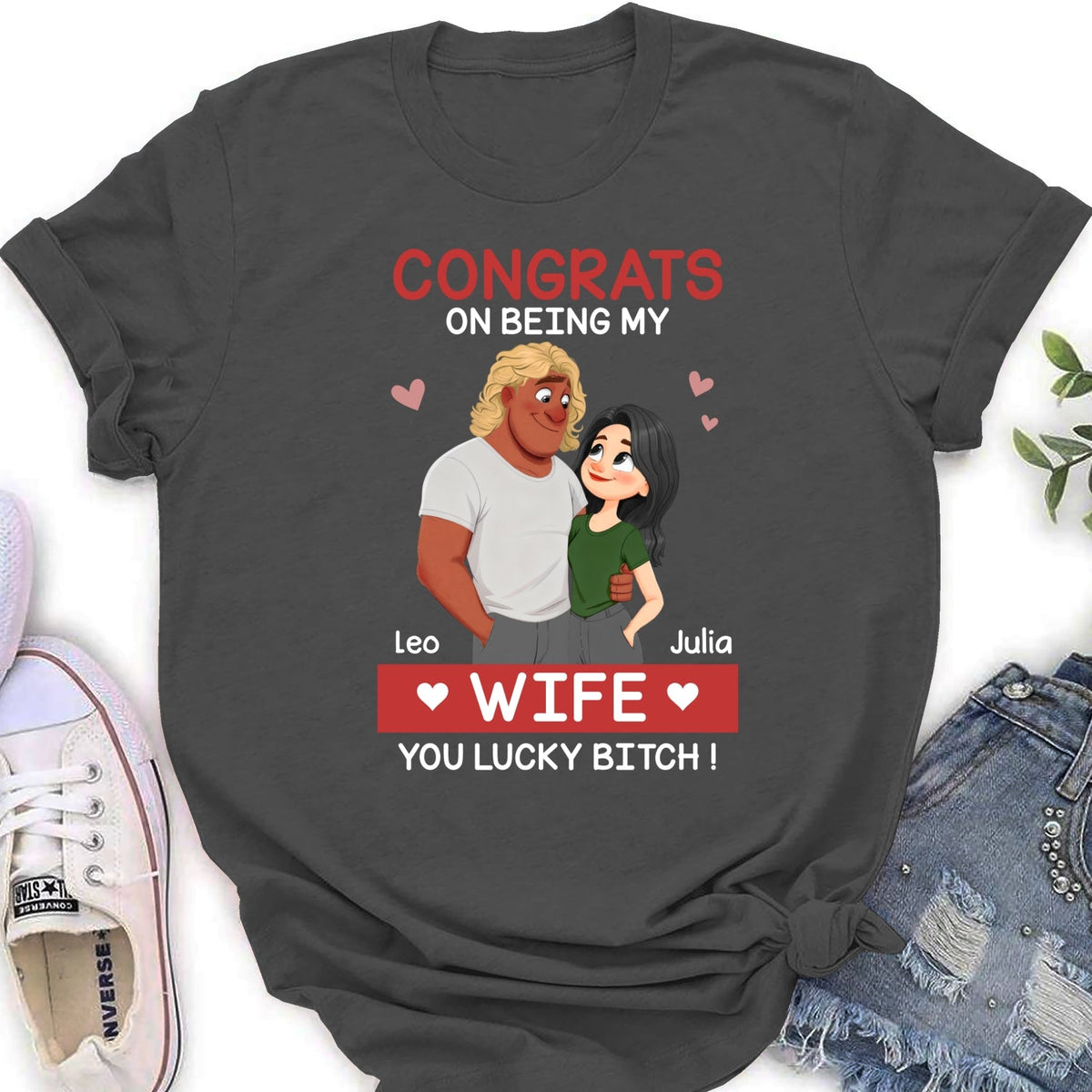 Custom Christmas Anniversary Keepsake Gifts For Wife • Together Through Forever - Personalized Shirt