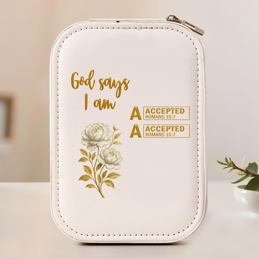 God Says You Are Bible - Personalized Jewelry Box With LED Mirror