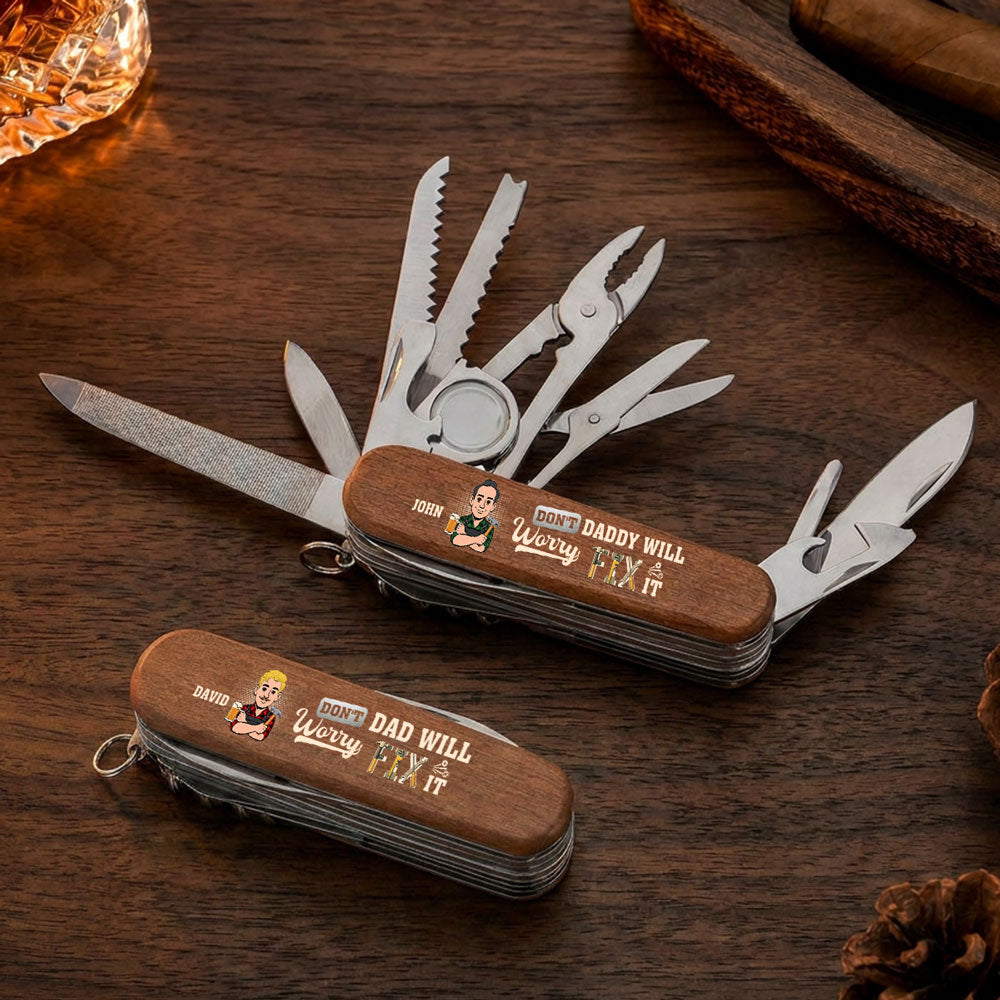 Dad Will Fix It - Personalized Pocket Multi Tool