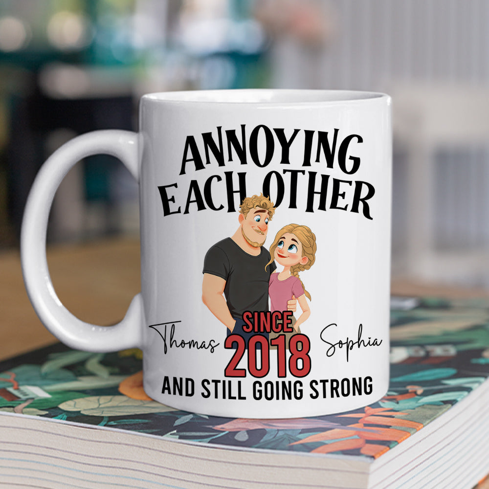 Custom Anniversary Keepsake Gifts For Couple • Since That Day - Personalized Coffee Mug