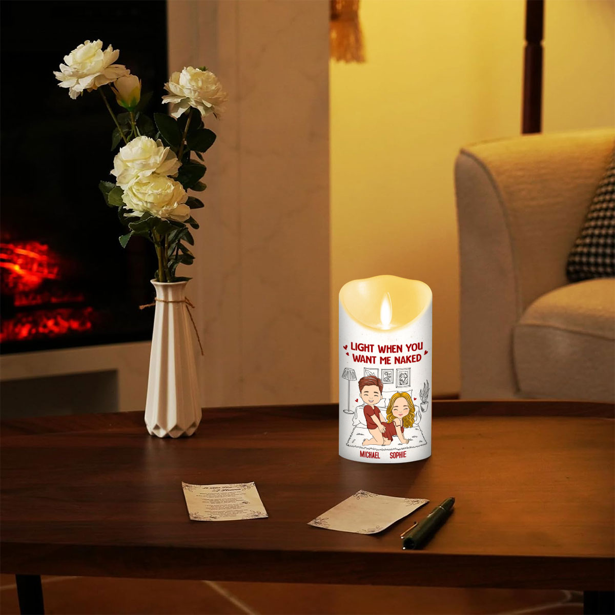 Light It Up - Personalized LED Candle